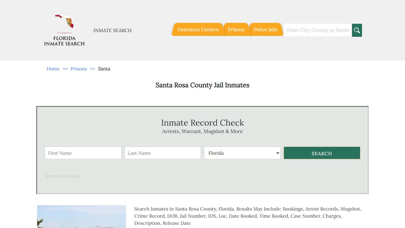 Santa Rosa County Jail Inmates | Florida Inmate Search